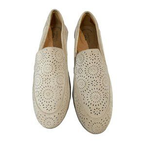 Clarks Women's Collection Trish Calla Loafers Sand Suede New Daim Sable‎ 11M